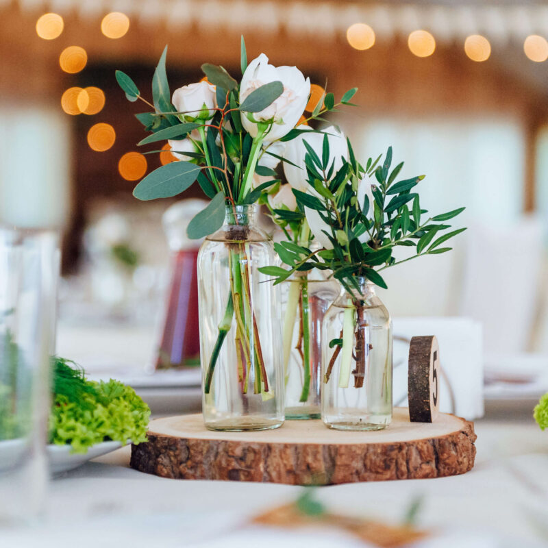 Wedding table setting