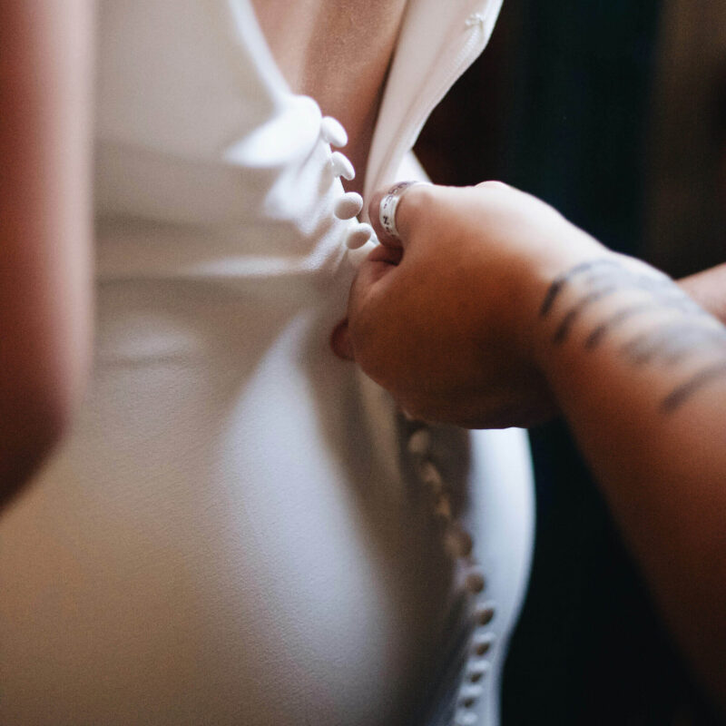Getting ready for the wedding
