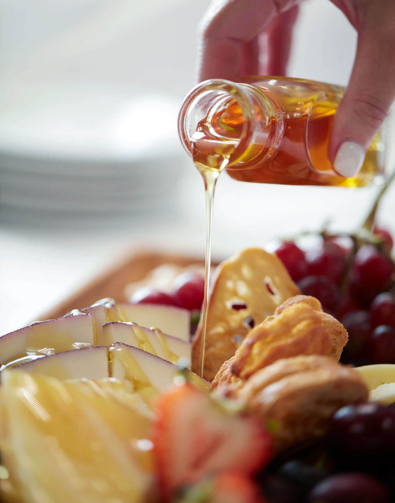Honey and fruit board
